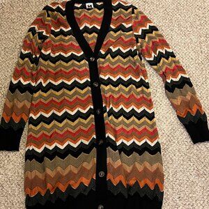 Missoni Zig Zag Long Cardigan Size 12
